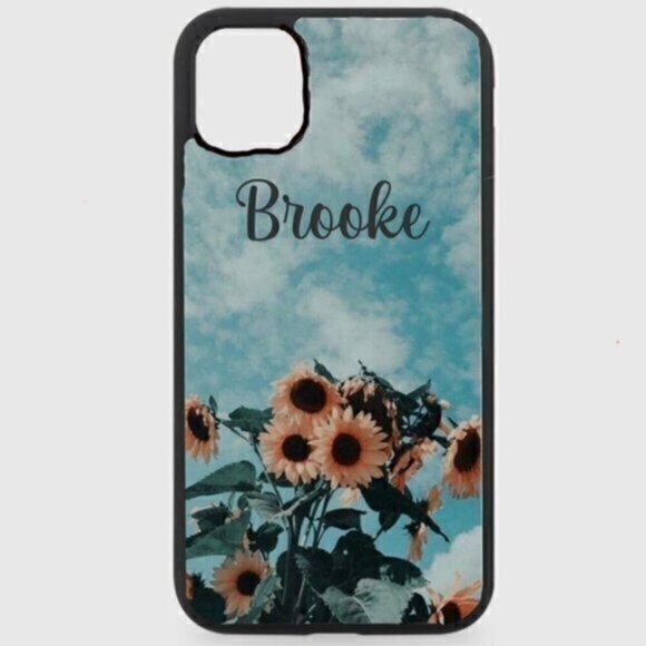 Hand Crafted Other - Custom Name Sunflower Phone Case